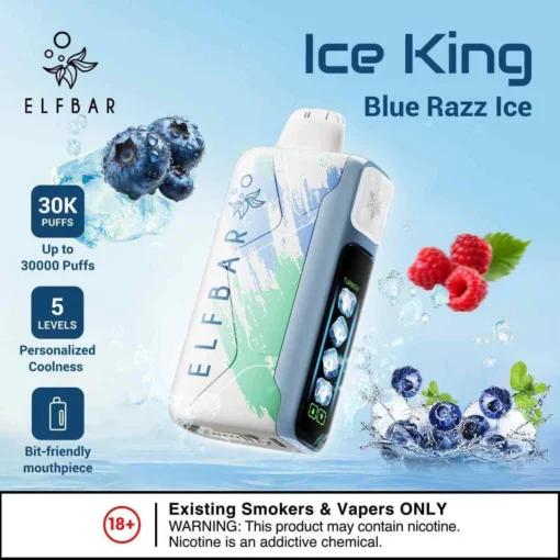 Elfbar Ice King Blue Razz Ice 30k