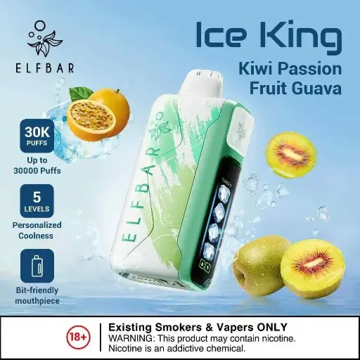 Elfbar Ice King Kiwi Passionfruit Guava 30k