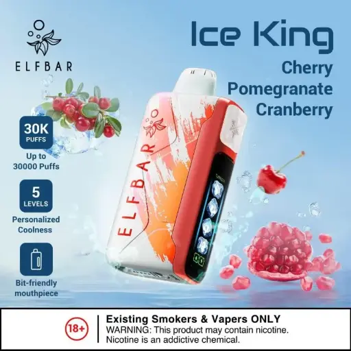 Elfbar Iceking Cherry Pomegranate Cranberry 30k